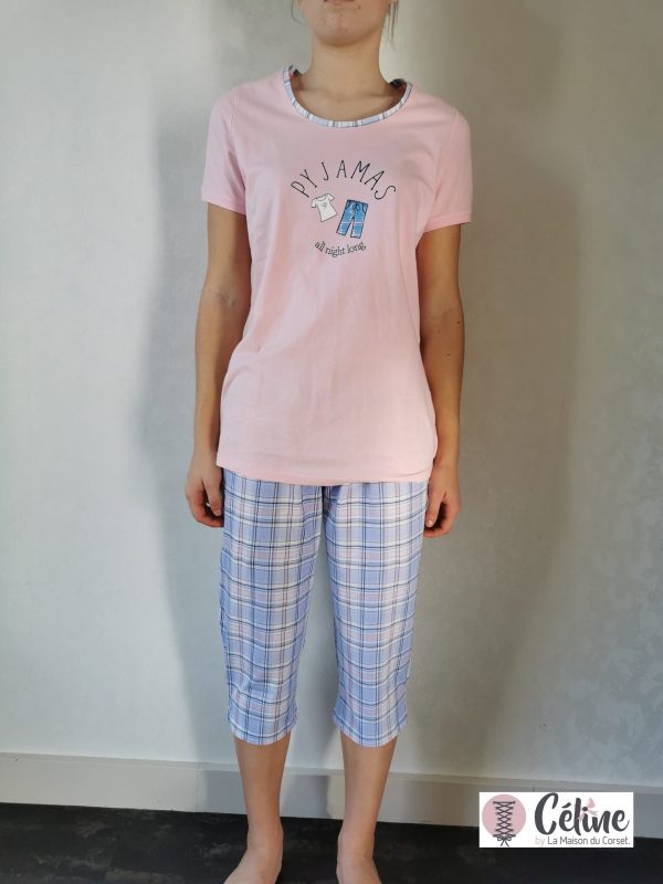 Pyjama corsaire Ringella Girly rose bleu